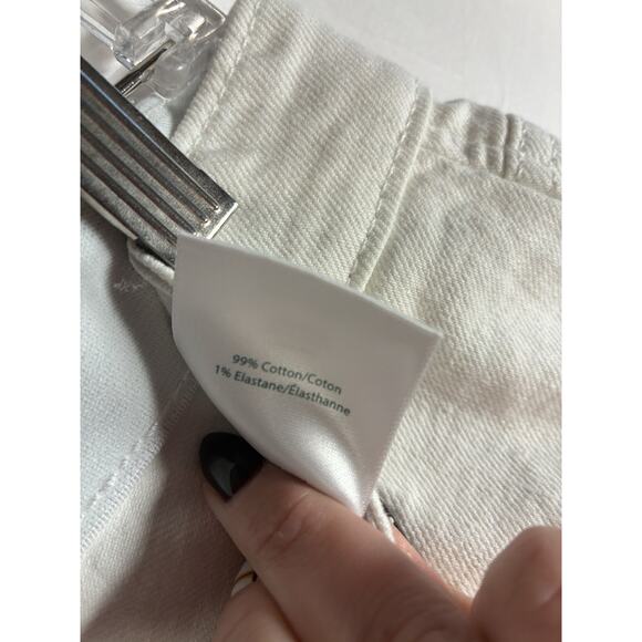 Jag Jeans Carter Mid Rise Girlfriend Size 0 White J2967CBD618 NWT NEW Stretch - Picture 7 of 9